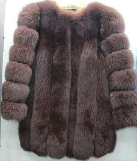 Faux Fur Long Ladies Winter Coat Plus to 4X