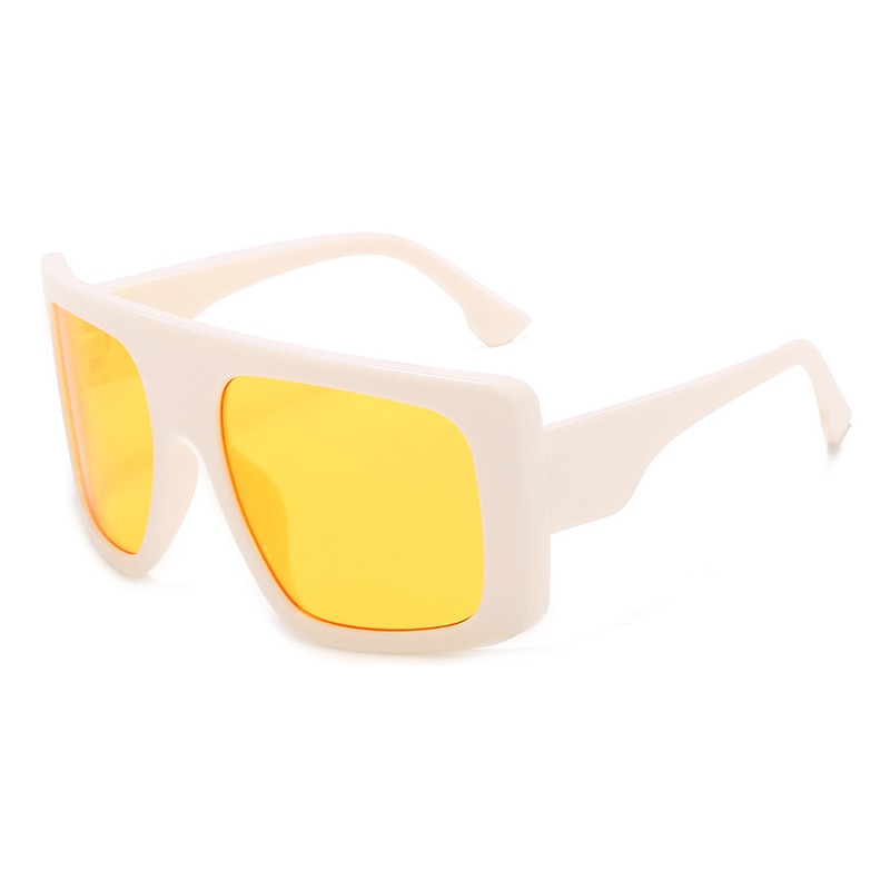 Oversized One Piece Shield Square Sunglasses