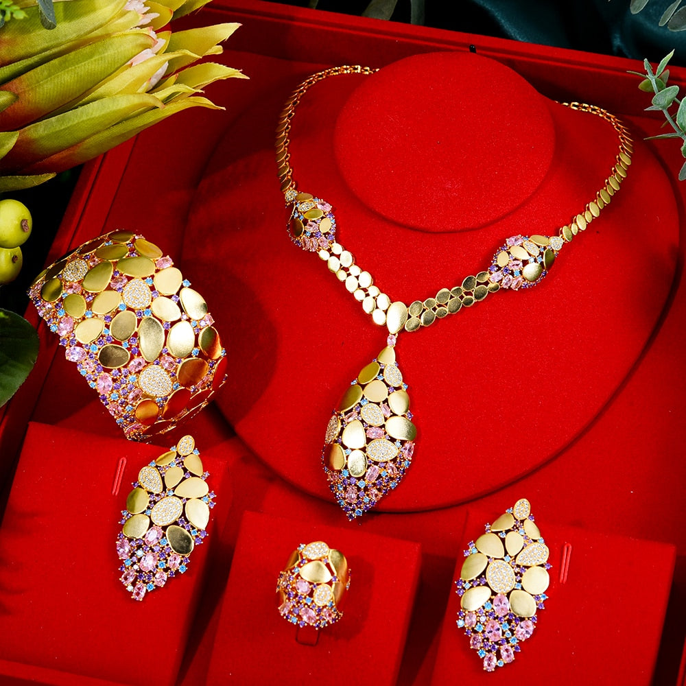 Sequin African Dubai Jewelry Wedding Bridal Jewelry Sets