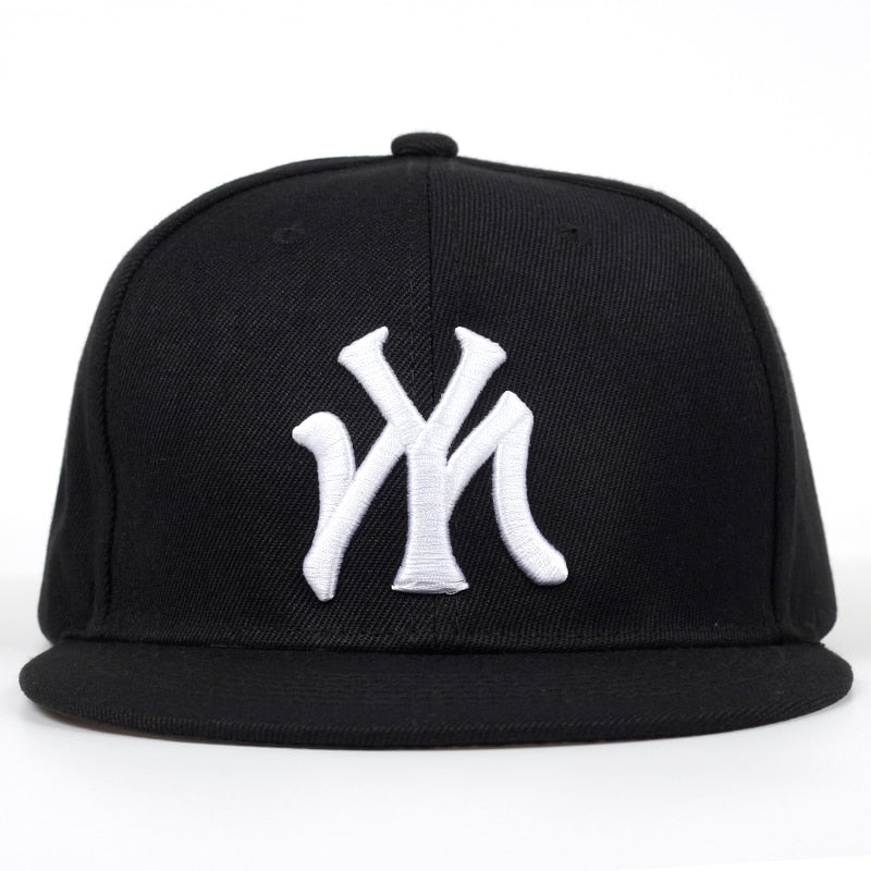 MY Letter Embroidered Baseball Snapback Hats