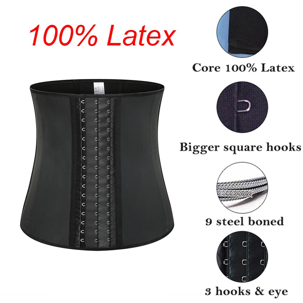 Latex Waist Trainer Cincher Workout Tummy Control Corset