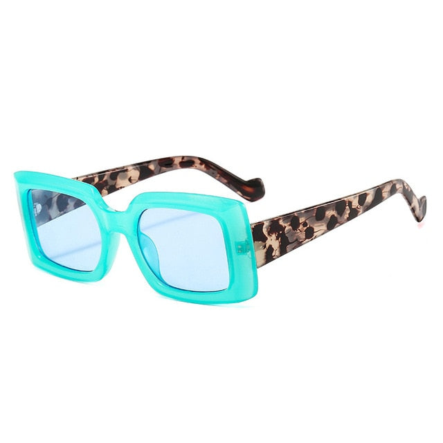 Colorful Square Candy Color Glasses Retro Rectangular Sunglasses UV400