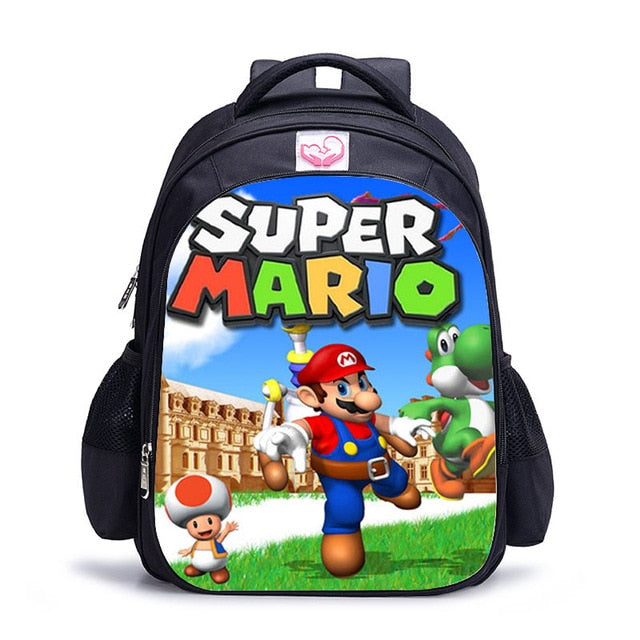 Cartoon Game Book Backpack Daily School Kids Backpacks