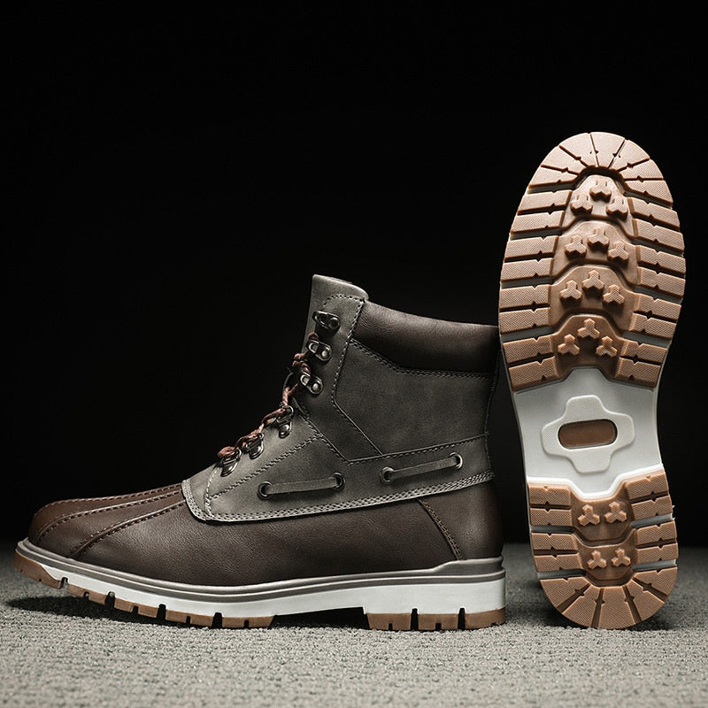 Men's Lace-Up Waterproof Boots