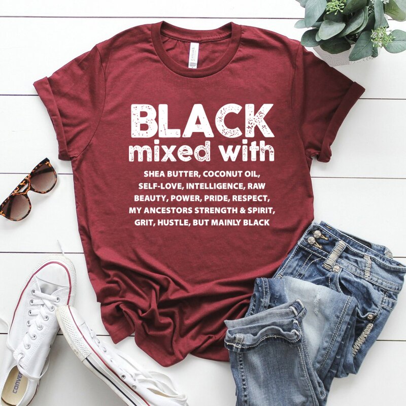 "Black Mixed with.." Women's Short Sleeve T-Shirt