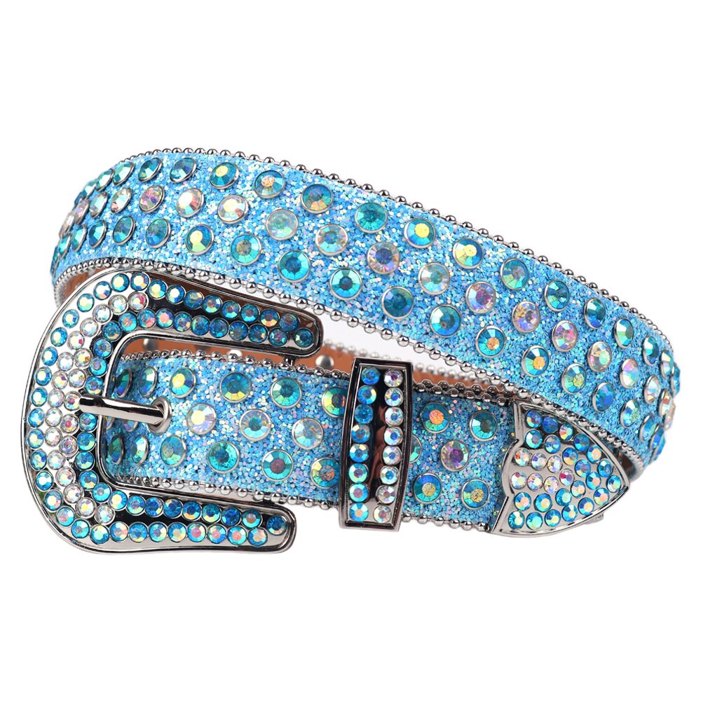 Unisex Bling Western Rhinestones Belt