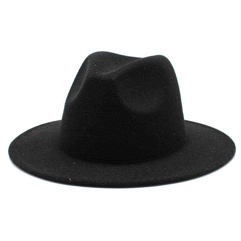 Retro Felt Jazz Big Brim Panama Fedora