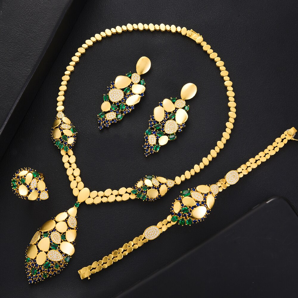 Sequin African Dubai Jewelry Wedding Bridal Jewelry Sets