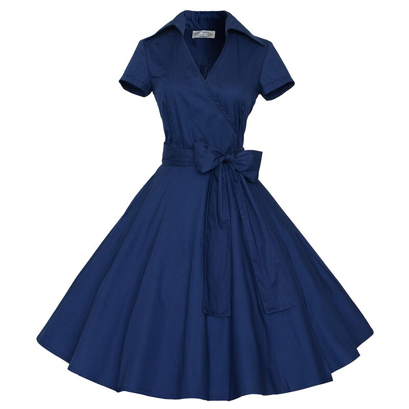 Women's Polka Dot Vintage Swing Dress