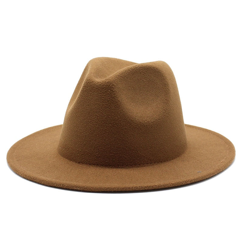 Retro Felt Jazz Big Brim Panama Fedora