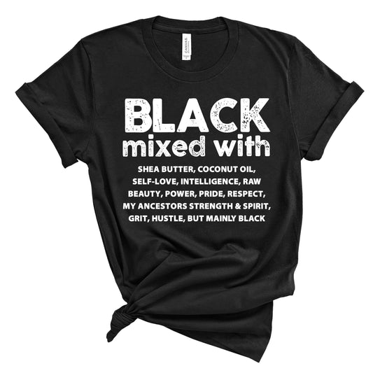 "Black Mixed with.." Women's Short Sleeve T-Shirt