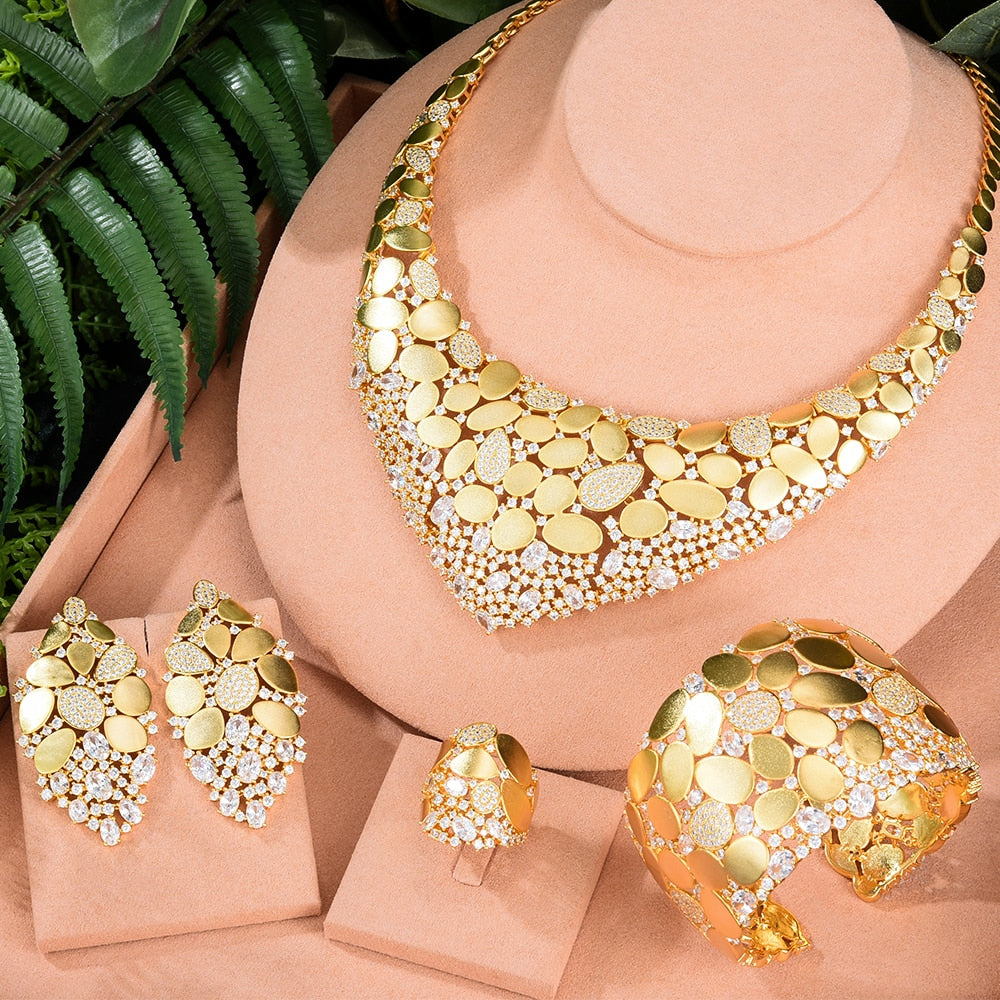 Sequin African Dubai Jewelry Wedding Bridal Jewelry Sets