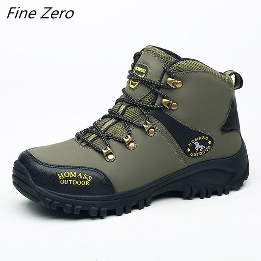 Men's Waterproof Lace Up Snow Boots