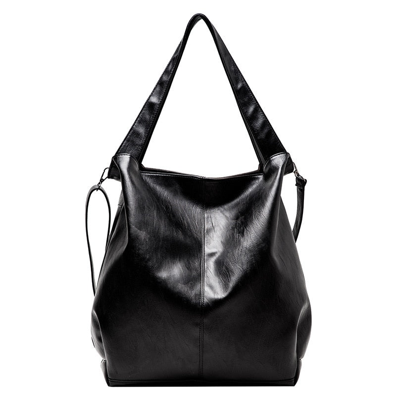 Soft Leather Large Capacity Handbag Tote Shoulder Bag