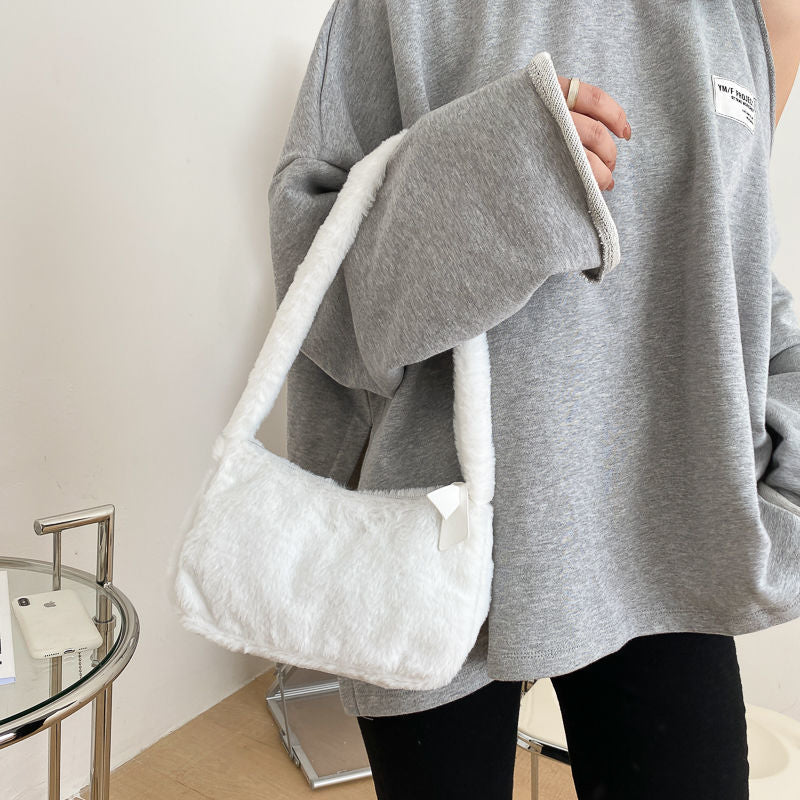 Furry Soft Plush Shoulder Purse