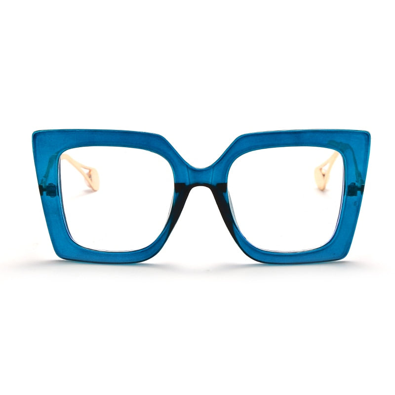 Square Clear Optical Transparent Frame Eyeglasses