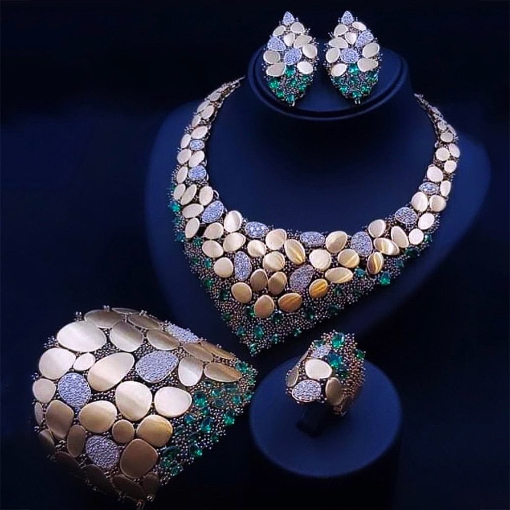 Sequin African Dubai Jewelry Wedding Bridal Jewelry Sets