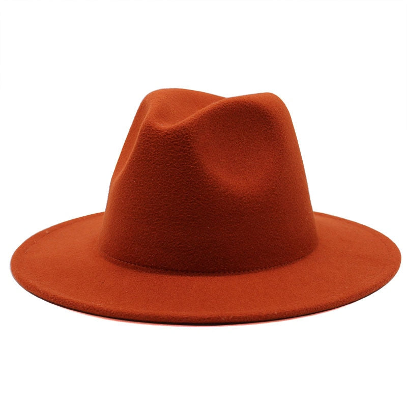 Retro Felt Jazz Big Brim Panama Fedora