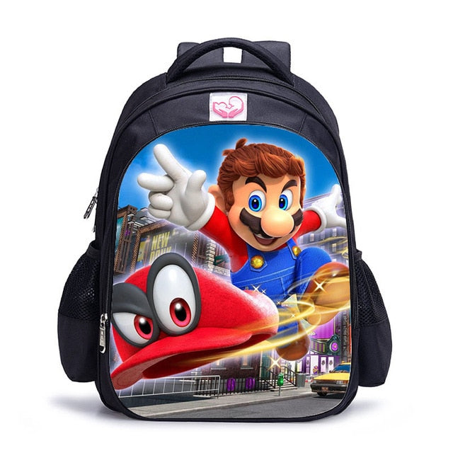 Cartoon Game Book Backpack Daily School Kids Backpacks