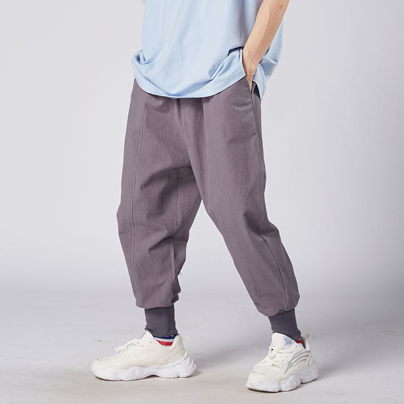 Men's Cotton Cargo Harem Sweatpants