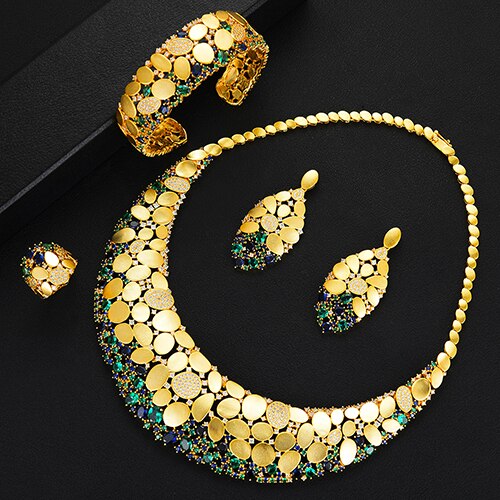 Sequin African Dubai Jewelry Wedding Bridal Jewelry Sets