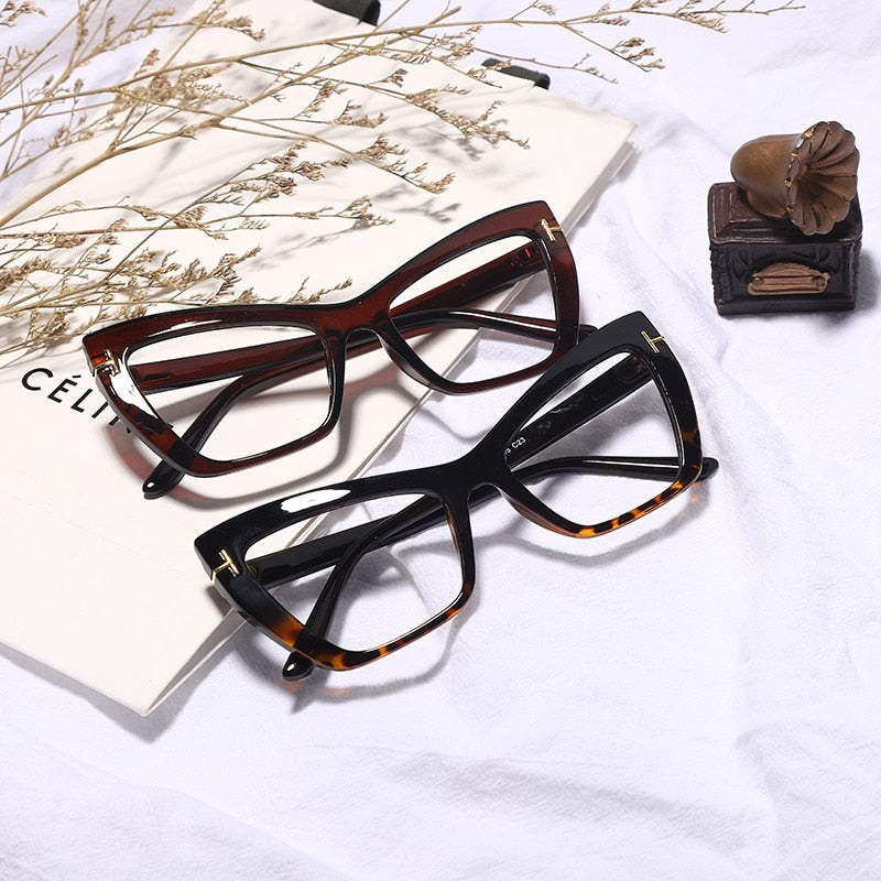 Women's Retro Perscription Frame Luxury Designer Eyeglasses