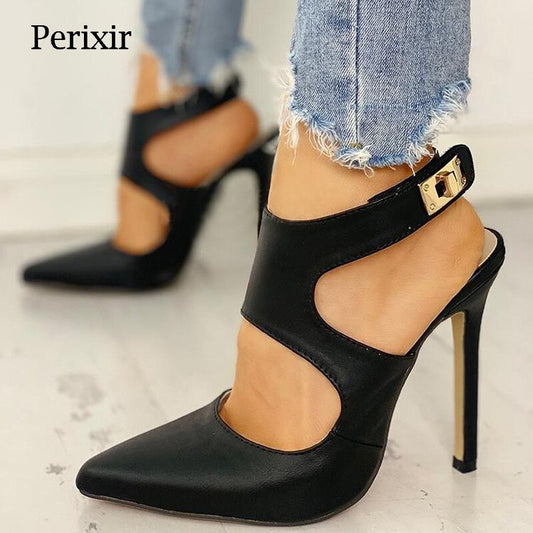 Vintage Pointed Toe Stiletto Heel Handmade Pumps