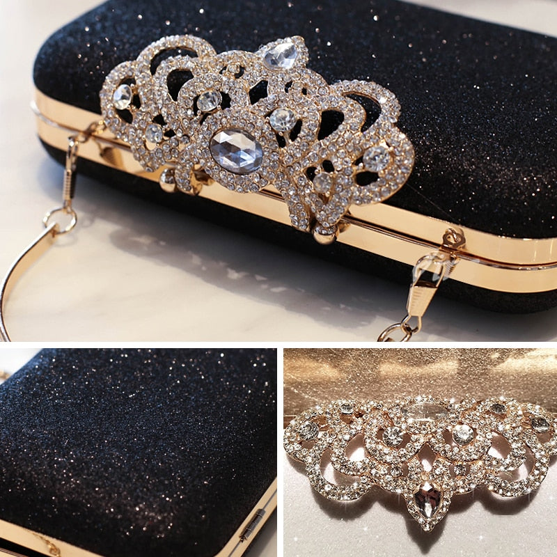 Sequined Scrub Clutch Evening Wedding Purse Clutch Purse