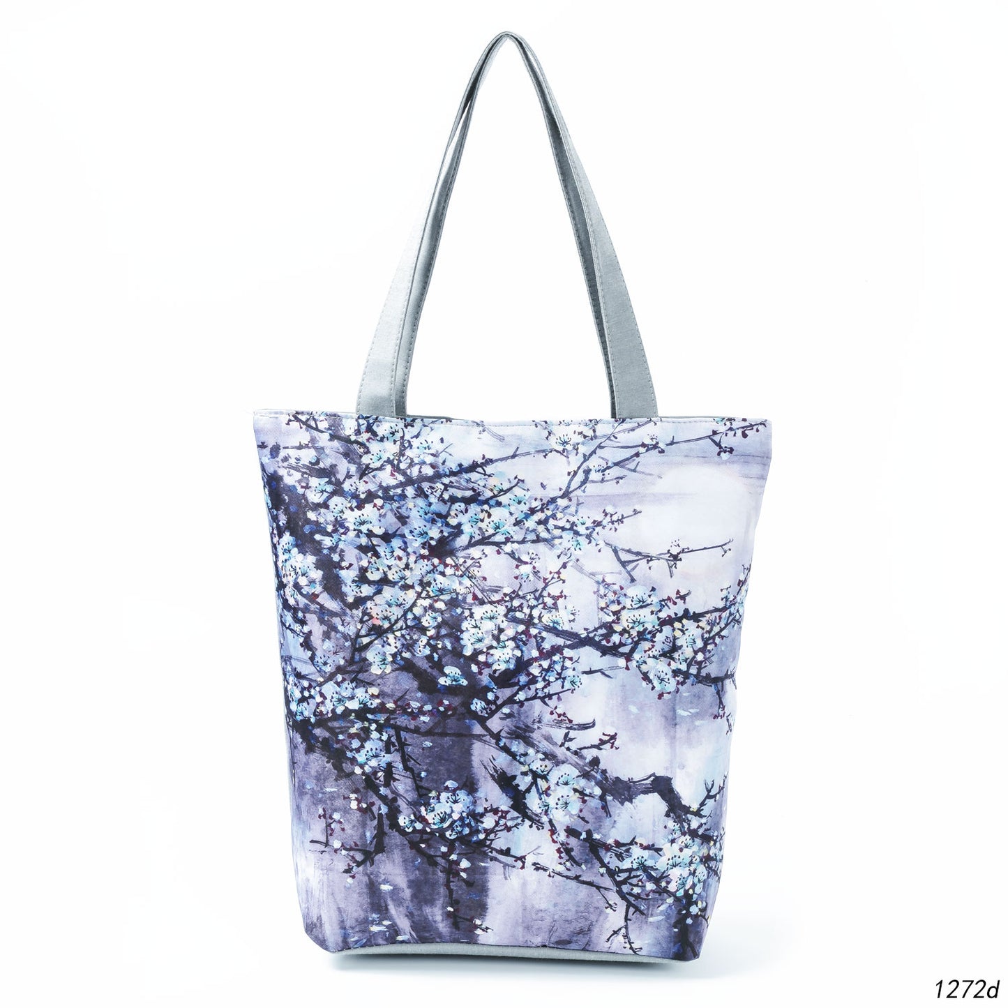 Floral Print Women Shoulder Canvas Shopping Tote Bag