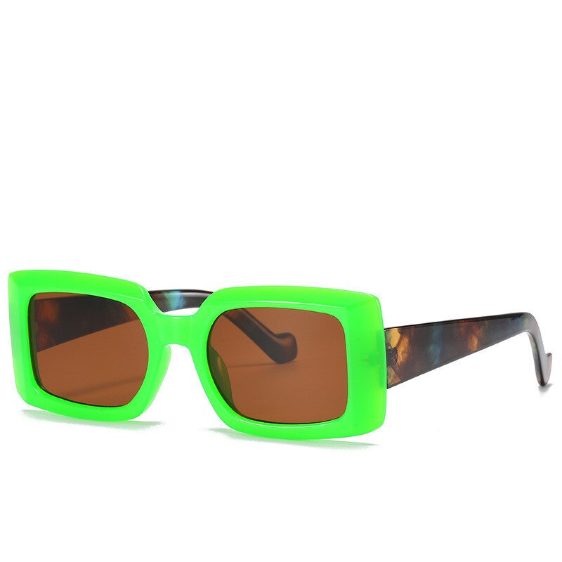 Colorful Square Candy Color Glasses Retro Rectangular Sunglasses UV400