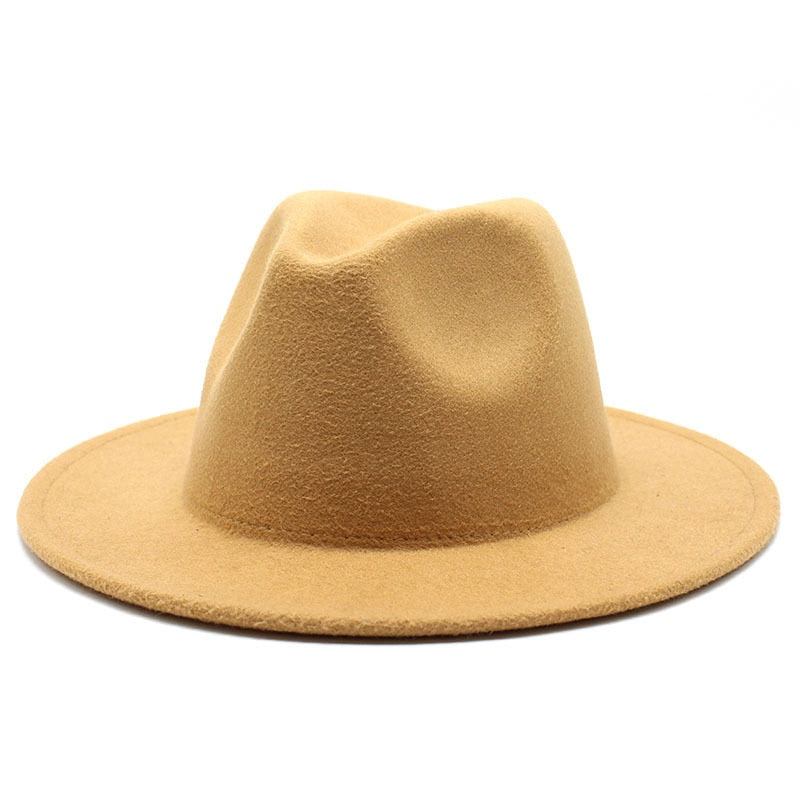 Retro Felt Jazz Big Brim Panama Fedora