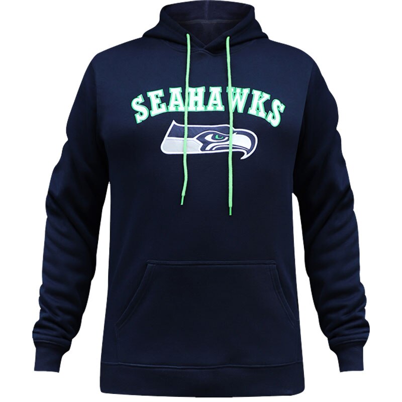 Men's Seattle Seahawks Cotton Fleece Embroidered Hoodie/Sweatshirt