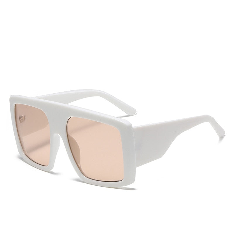 Oversized One Piece Shield Square Sunglasses