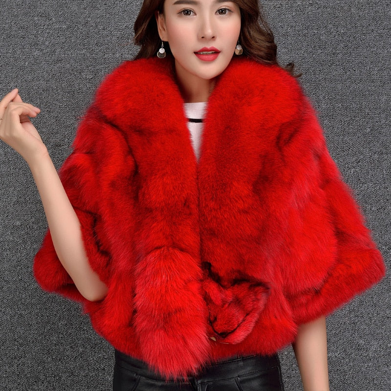 Women's Fox Fur Shawls