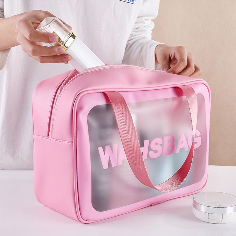 Clear Box Design PVC Transparent Makeup Travel Bag