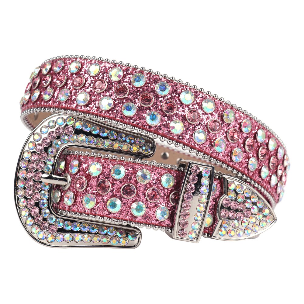 Unisex Bling Western Rhinestones Belt