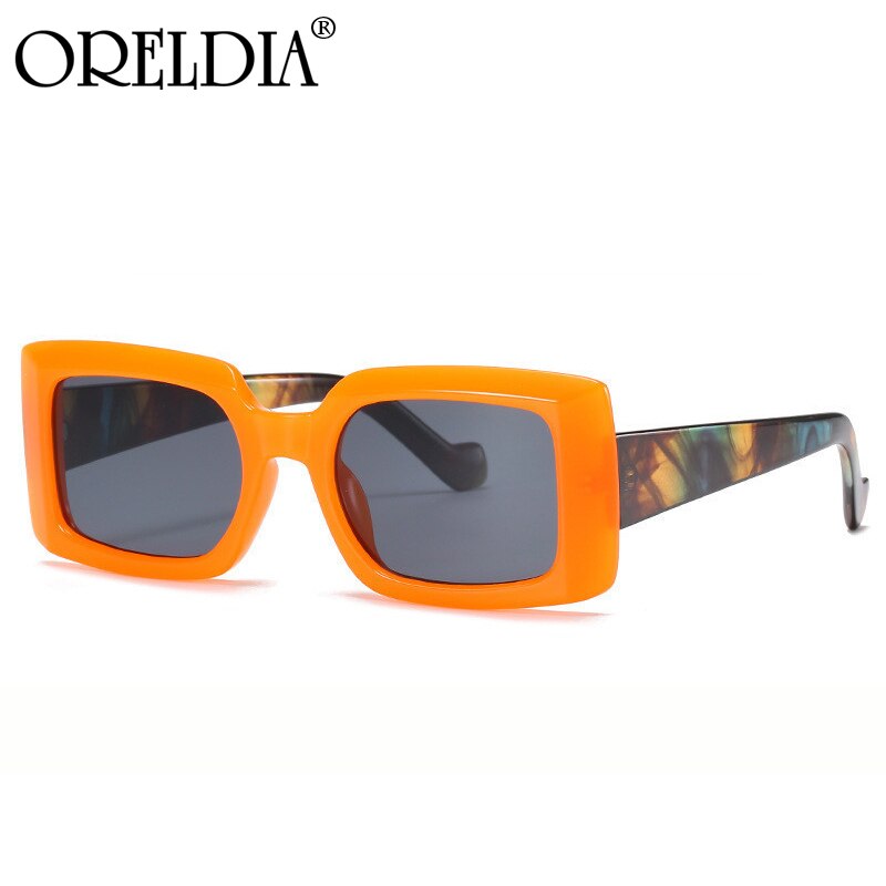 Colorful Square Candy Color Glasses Retro Rectangular Sunglasses UV400