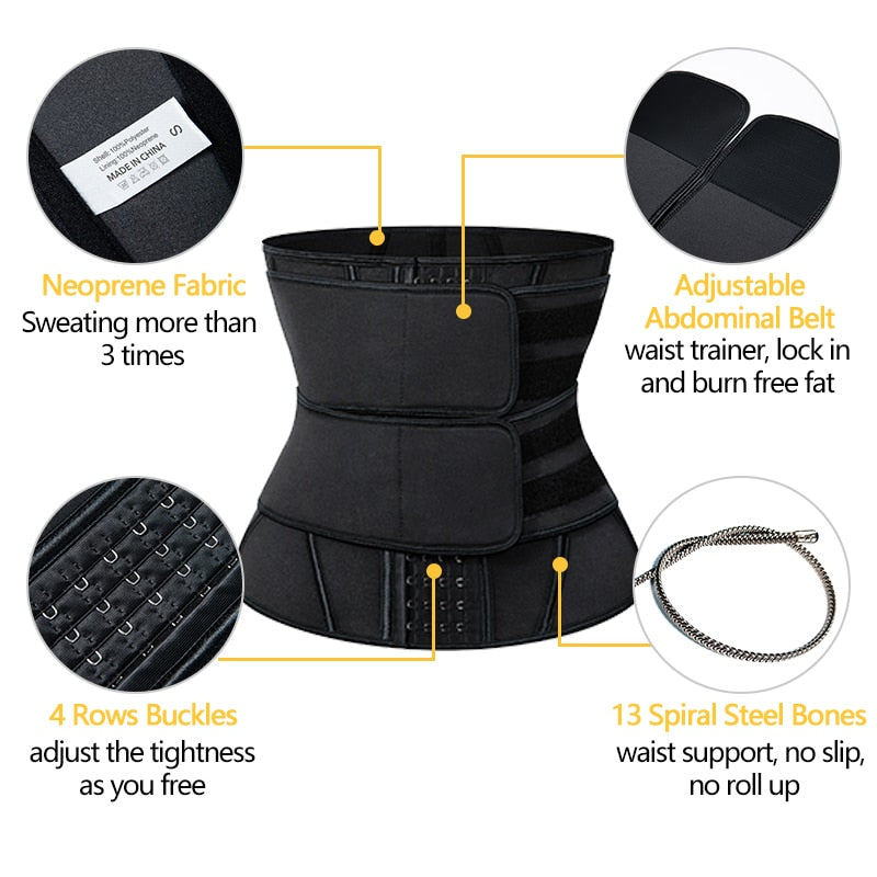 Waist Trainer Double Compression Belt