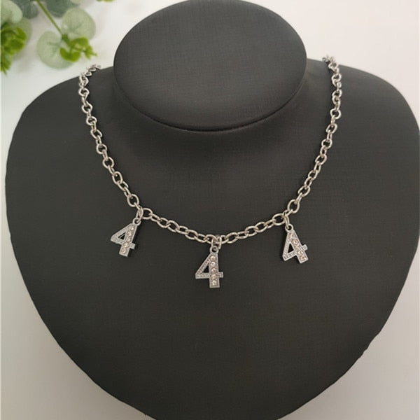 Letter Crystal Necklace Choker