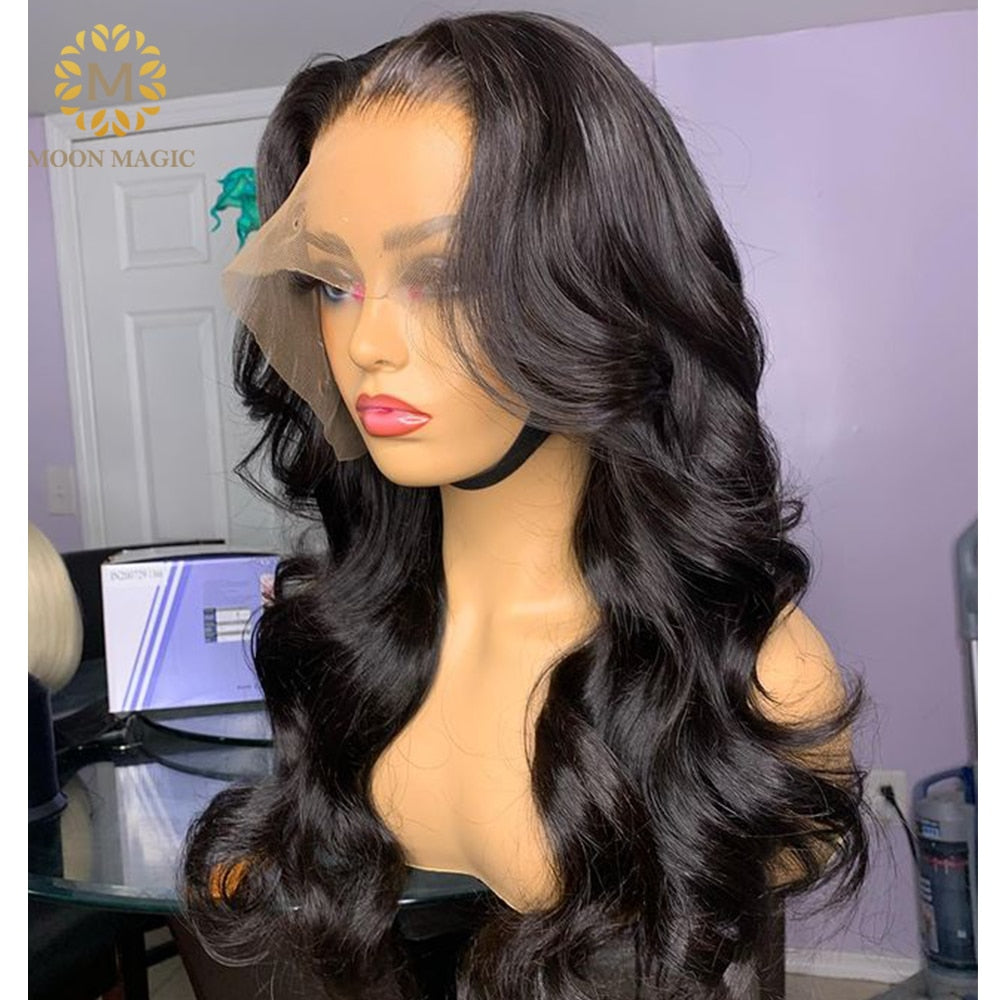 360 Peruvian Full Lace Wig Human Hair Pre Plucked 360 Lace Frontal Body Wave Wig