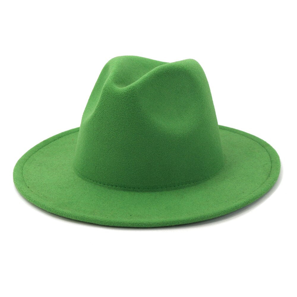 Retro Felt Jazz Big Brim Panama Fedora