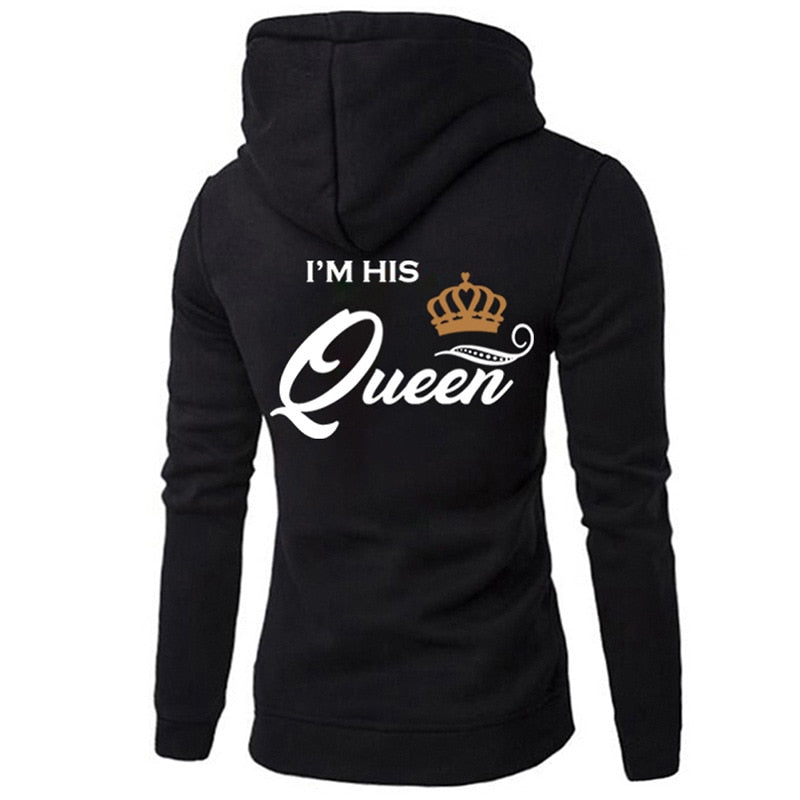 Her King/His Queen Couple Matching Hoodies