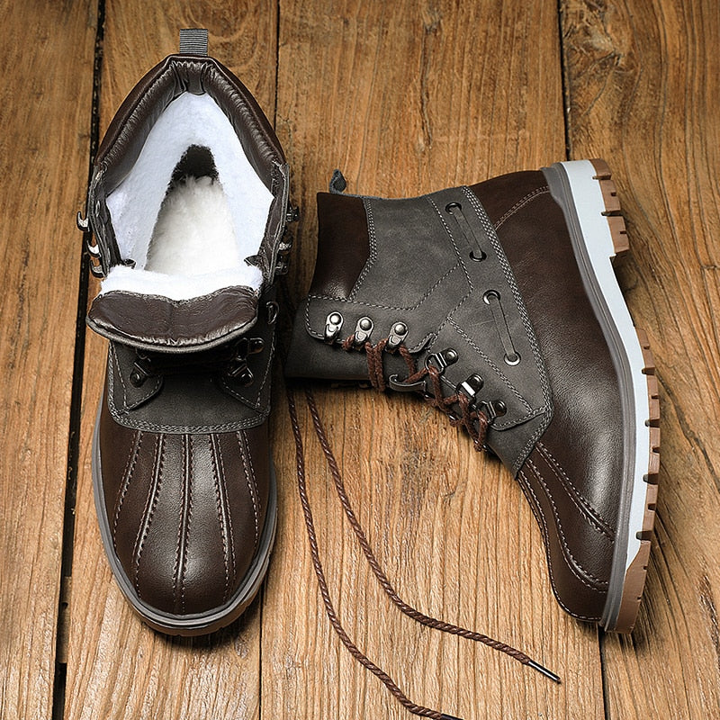 Men's Lace-Up Waterproof Boots