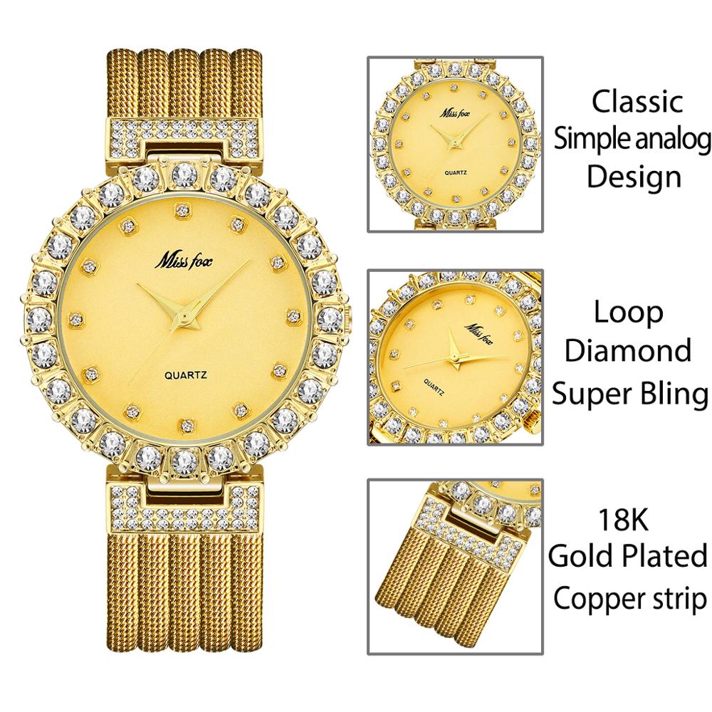 Waterproof Diamond Ladies Quartz Watch