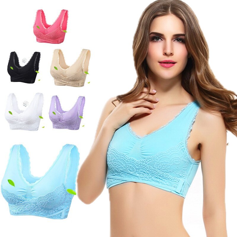 Wire Free Adjustable Fitness Push Up Seamless Sports Bra