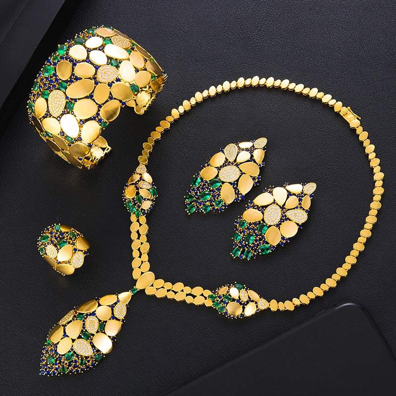 Sequin African Dubai Jewelry Wedding Bridal Jewelry Sets