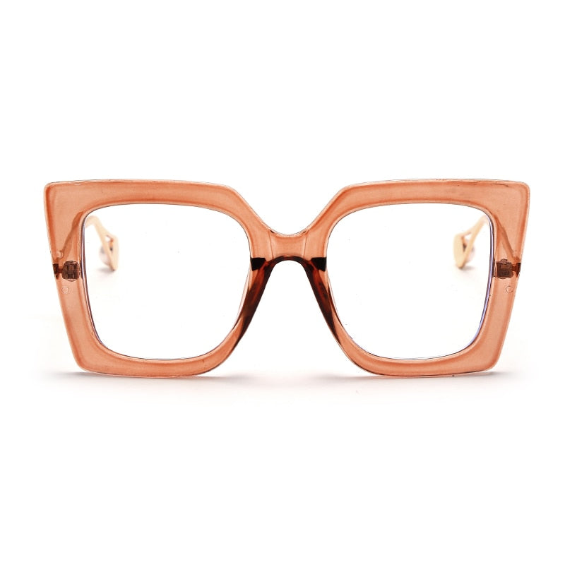 Square Clear Optical Transparent Frame Eyeglasses