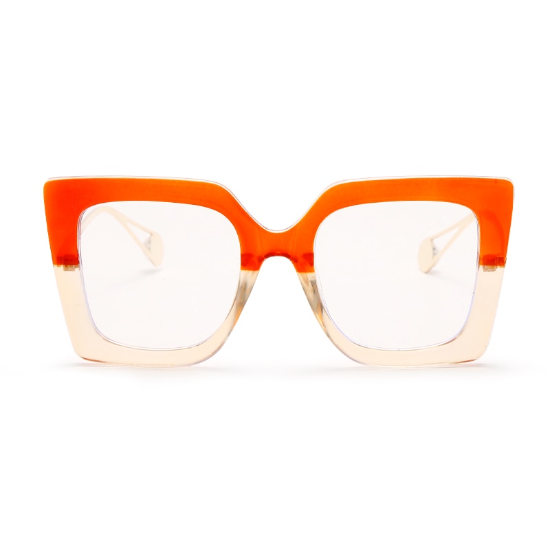 Square Clear Optical Transparent Frame Eyeglasses