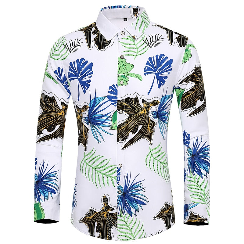 Men's Floral Printed Hawaii leisure Shirt