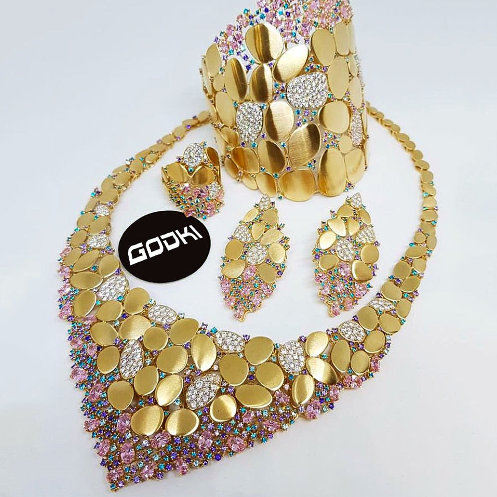 Sequin African Dubai Jewelry Wedding Bridal Jewelry Sets